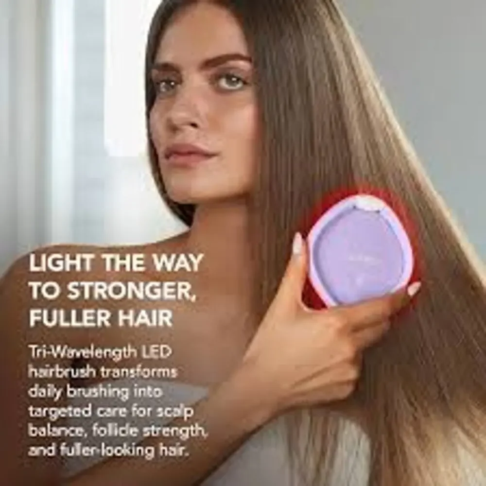 NEW FOREO Flip Play Red Light Hairbrush- Tickle Me Pink FREE GIFT!
